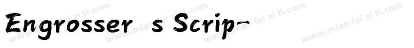 Engrosser’s Scrip字体转换
